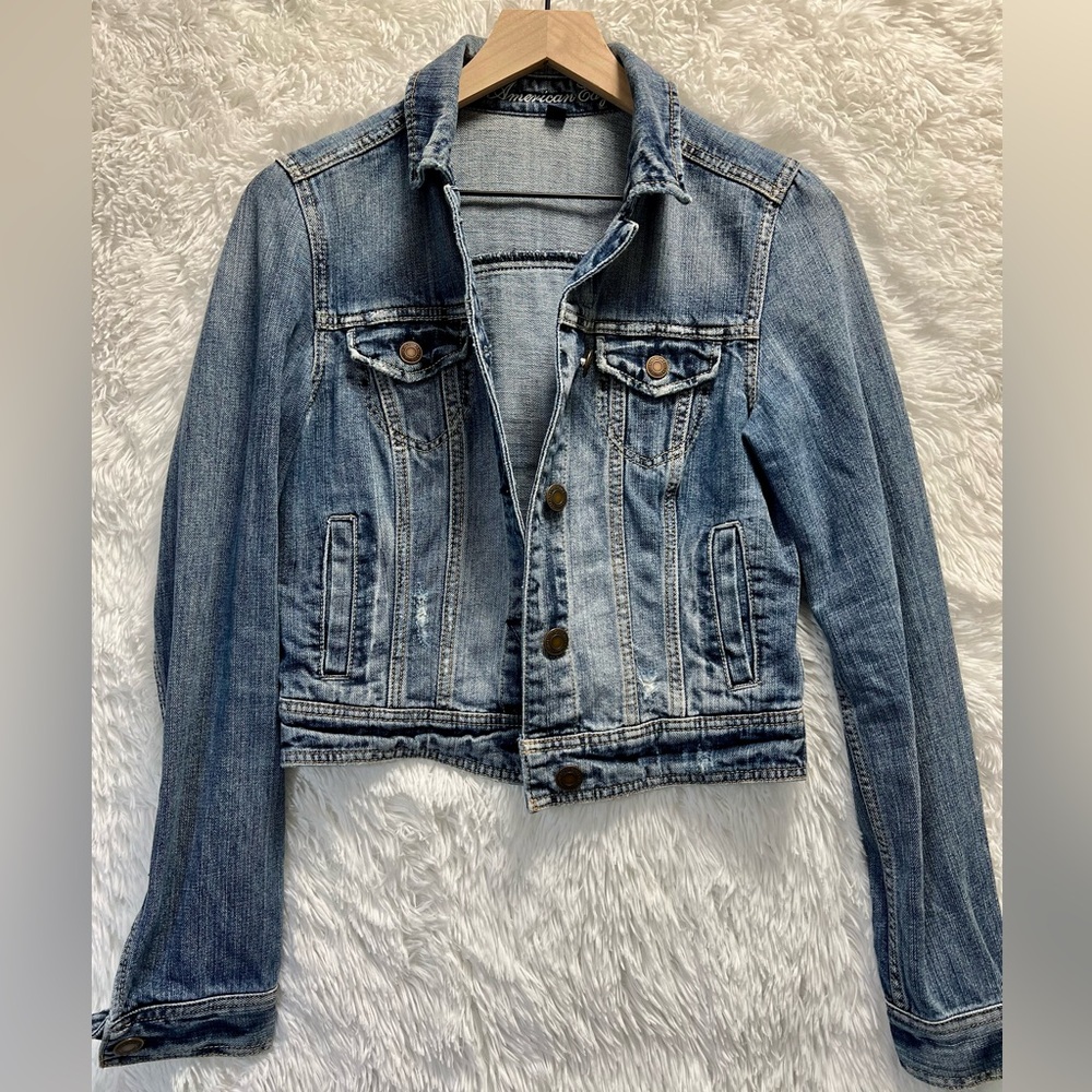 American Eagle Outfitters Classic Blue Denim Jacket